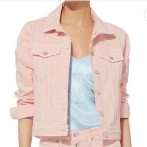 Veronica Beard Millennial Pink Denim Jean Jacket
